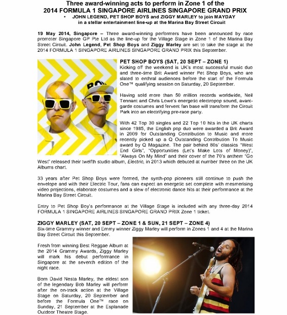 Media Release_Three award-winning acts to perform in Zone 1 of the 2014 FORMULA 1 SINGAPORE AIRLINES SINGAPORE GRAND PRIX_apvd_1 (566x800)